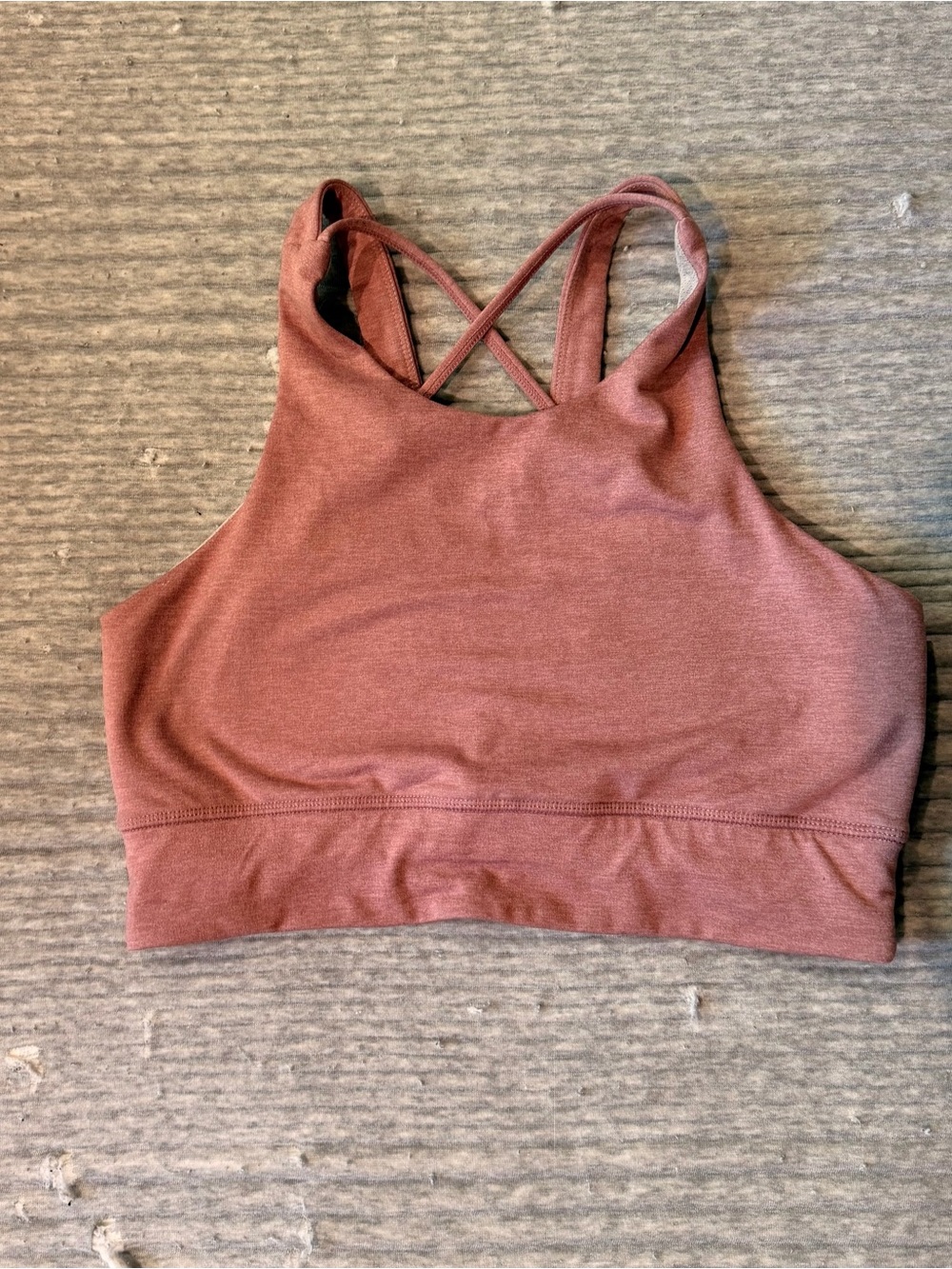 Vuori Elevation Bra Pink Strappy Sports Bra